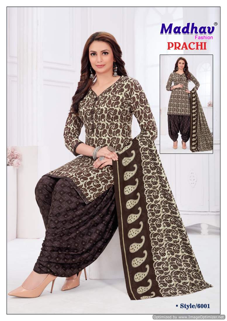 Prachi Vol 6 By Madhav Printed Cotton Dress Material Wholesalers In Delhi
